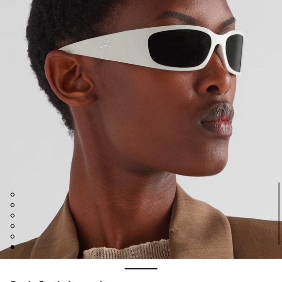 Prada White Sunglasses for Women - Picture 3 of 12